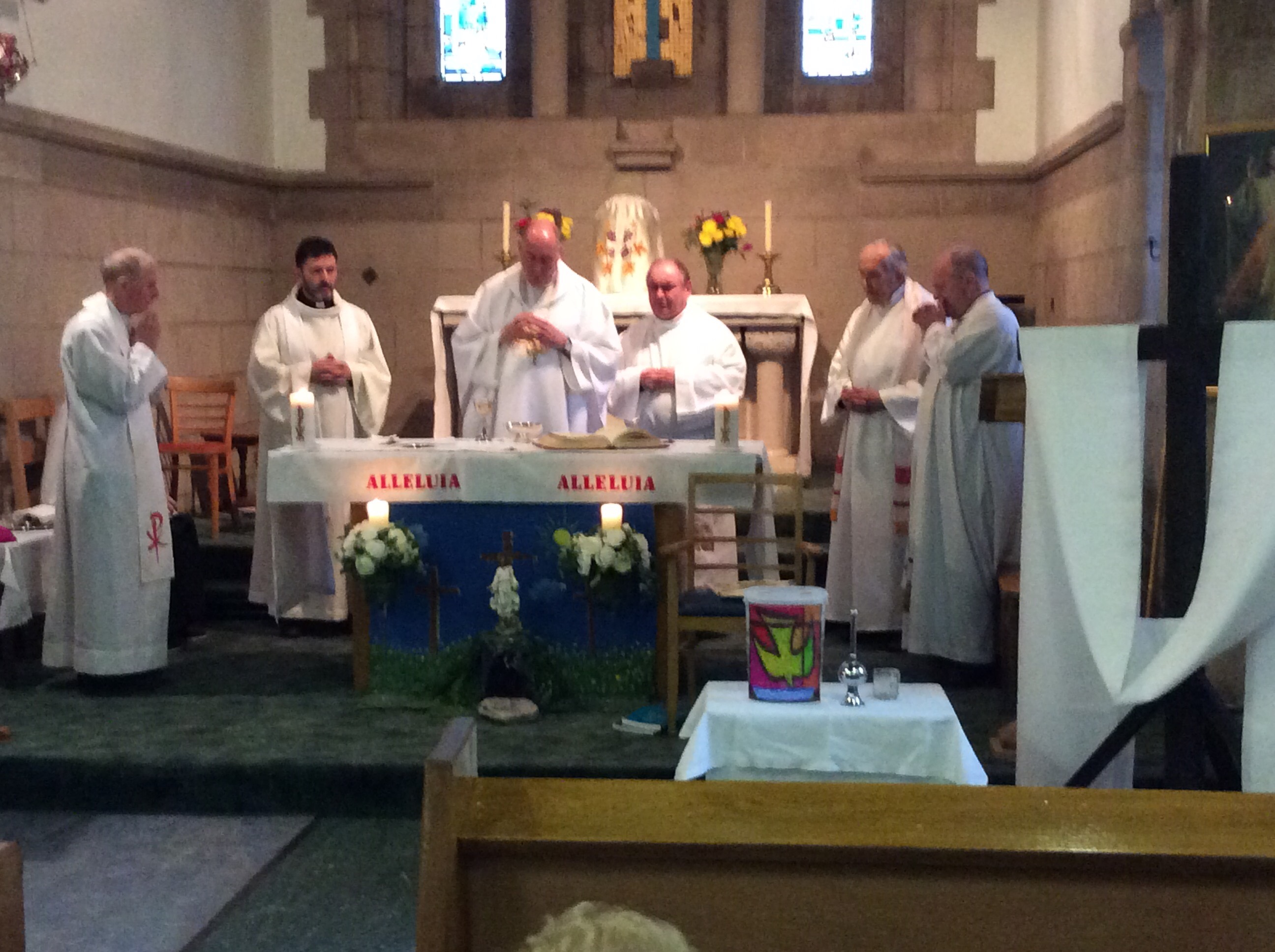 Fr. Paul Hackett  S.J. : Mass of Thanksgiving as he retired from parish duties.